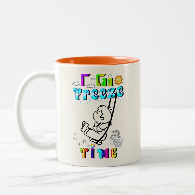 Tasse 2 Couleurs Je peux geler le temps (Gauche)