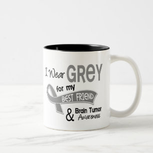 Tasse 2 Couleurs Je porte la tumeur cérébrale de meilleur ami du