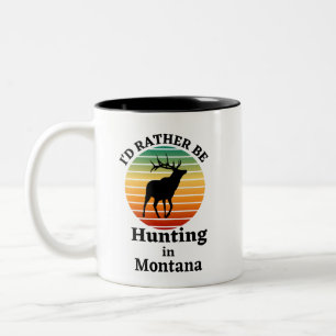 Tasse 2 Couleurs Je préfère chasser dans le Montana