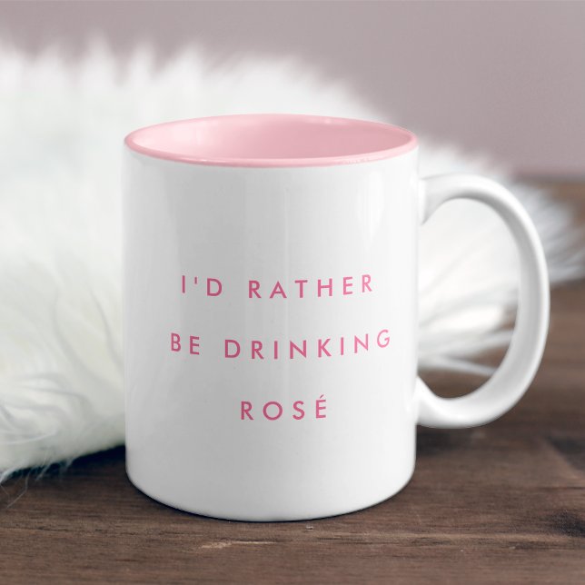 Tasse 2 Couleurs Je Préférerais Boire Du Rosé (Créateur téléchargé)