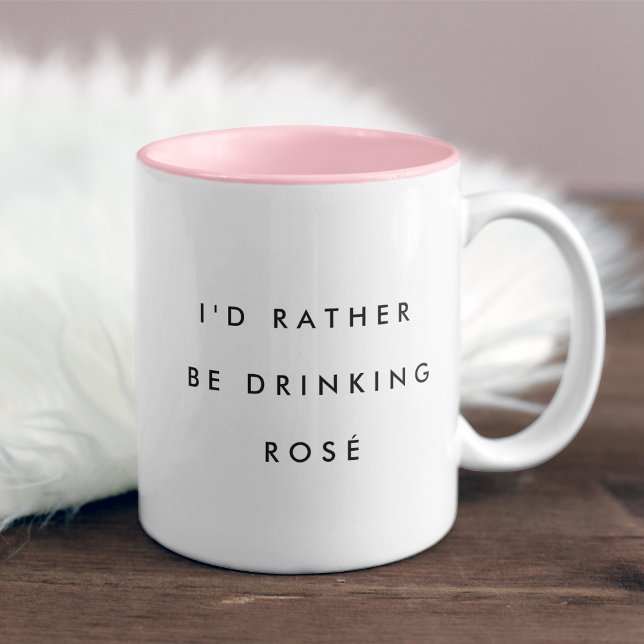 Tasse 2 Couleurs Je Préférerais Boire Du Rosé (Créateur téléchargé)