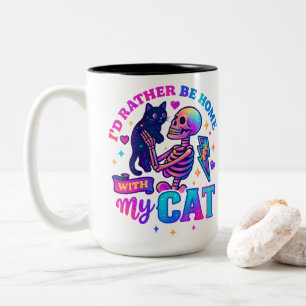 Tasse 2 Couleurs Je Préférerais Être À La Maison...