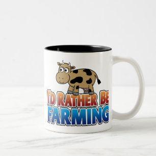 Tasse 2 Couleurs Je préférerais faire de l'agriculture ! (agricultu
