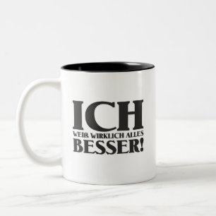 Tasse 2 Couleurs Je sais vraiment tout mieux!