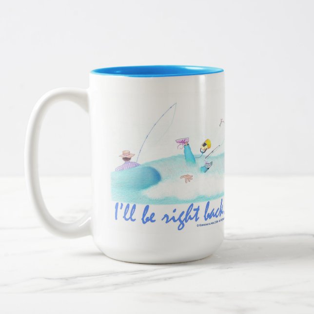 Tasse 2 Couleurs Je serai de retour dans une minute  (Gauche)
