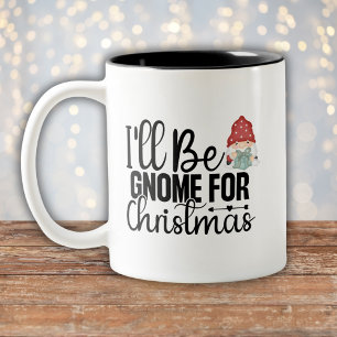 Tasse 2 Couleurs Je serai Gnome pour Noël Gnome nordique