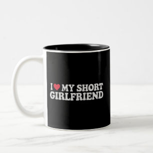 Tasse 2 Couleurs Je suis amoureux de ma petite amie fille garçon co