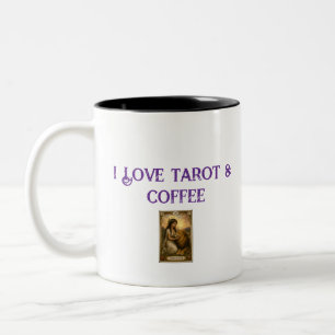 Tasse 2 Couleurs Je suis amoureux du Tarot et lecteur de carte de c