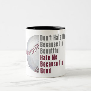 Tasse 2 Couleurs Je Suis Beau Je Suis Bon Baseball