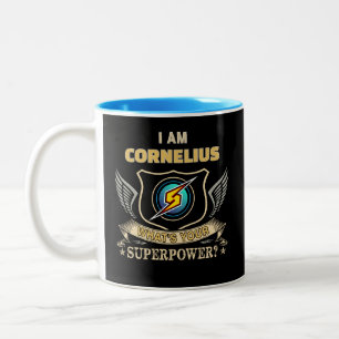 Tasse 2 Couleurs Je Suis CORNELIUS Quel Est Votre Superpouvoir