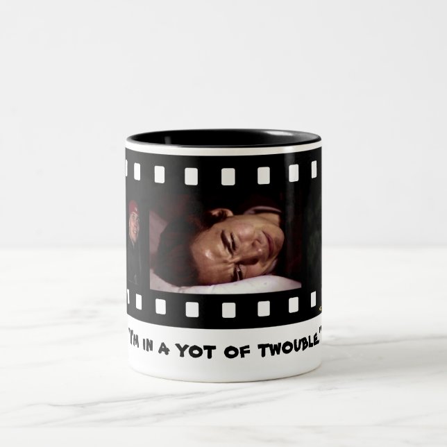 Tasse 2 Couleurs "Je suis dans un Yot de Twouble" (Centre)