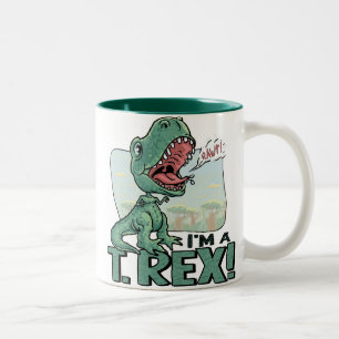Tasse 2 Couleurs Je suis des idées d'un cadeau de T. Rex Dinosaur