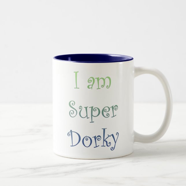 Tasse 2 Couleurs Je suis Dorky superbe (Droit)