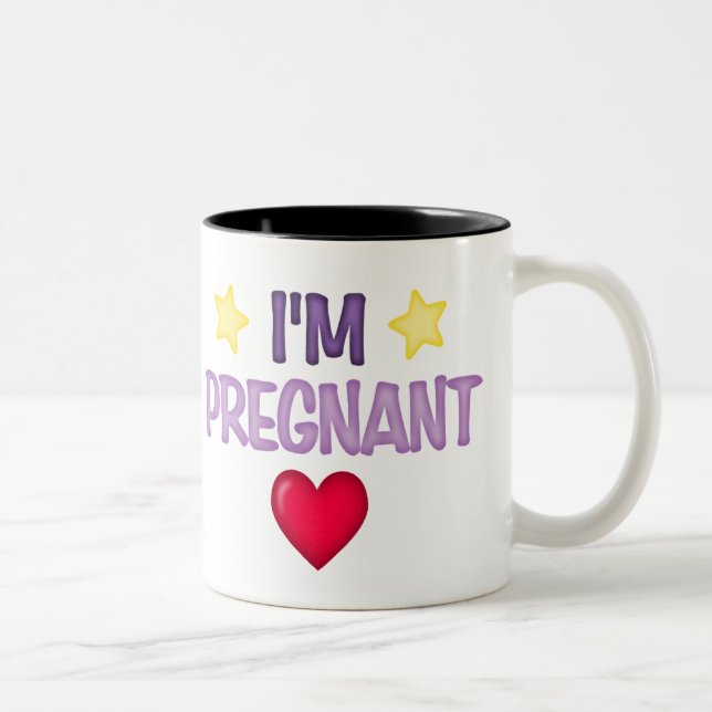 Tasse 2 Couleurs Je suis enceinte (Droit)