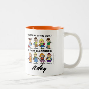 Tasse 2 Couleurs Je suis enseignant. Cadeau scolaire et soumission