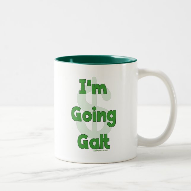 Tasse 2 Couleurs Je suis Galt allant (Droit)