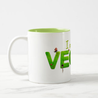 Tasse 2 Couleurs Je suis housse de club de golf végétalien