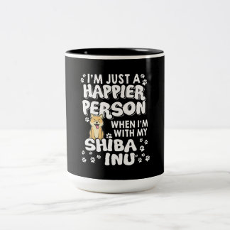 Tasse 2 Couleurs Je suis juste une personne heureuse quand il avec 