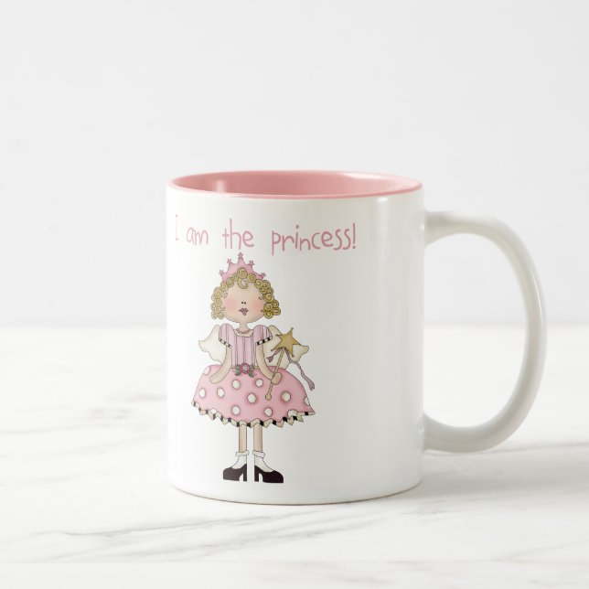Tasse 2 Couleurs Je suis la princesse (Droit)