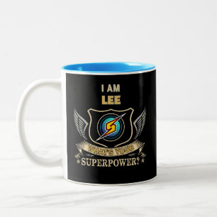 Tasse 2 Couleurs Je suis LEE Quel est votre superpouvoir