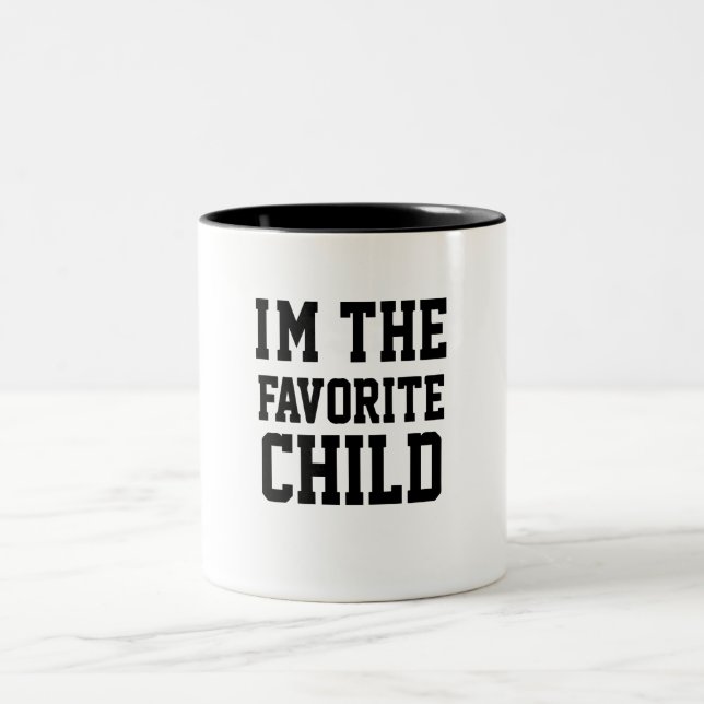 Tasse 2 Couleurs Je suis l'enfant préféré (Centre)
