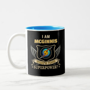 Tasse 2 Couleurs Je Suis MCGINNIS Quel Est Votre Superpouvoir