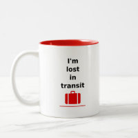Je suis perdu dans la valise de voyage en transit