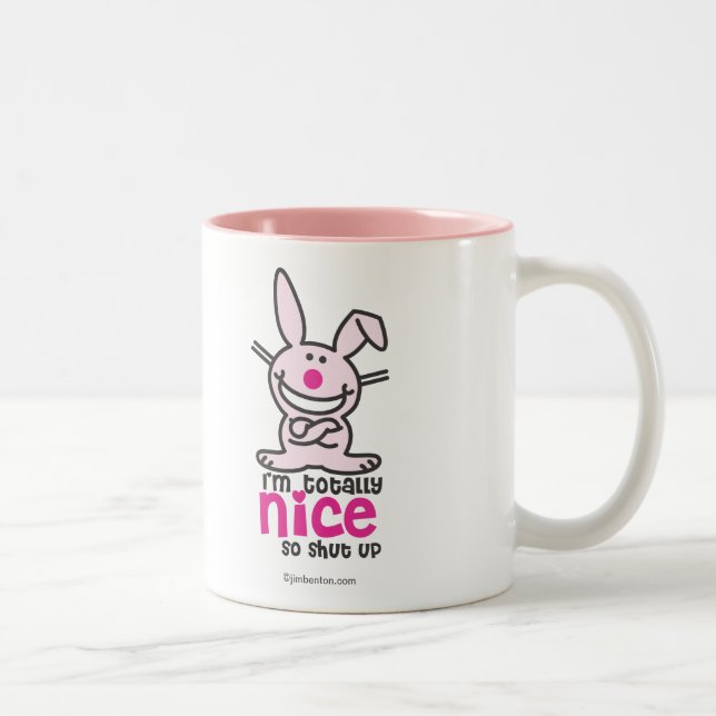 Tasse 2 Couleurs Je suis totalement Nice (Droit)