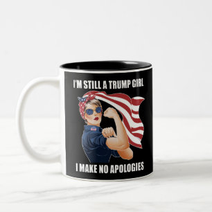 Tasse 2 Couleurs Je suis toujours une fille Trump, je ne m'excuse p
