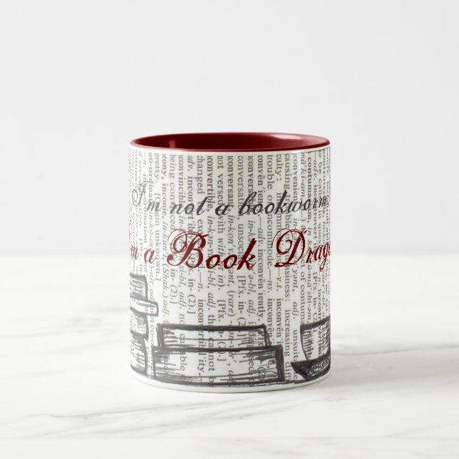 Tasse 2 Couleurs 
Je suis un Dragon de Livre (Centre)