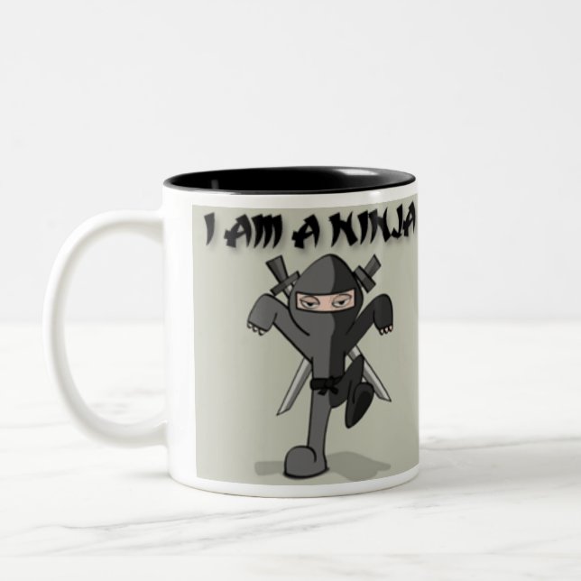 TASSE 2 COULEURS JE SUIS UN NINJA (Gauche)