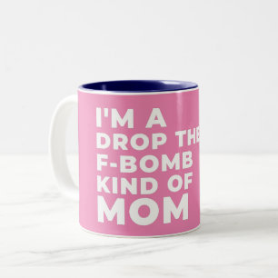 TASSE 2 COULEURS JE SUIS UNE MAMAN QUI LÂCHE UN JURON - CALEMBOUR S