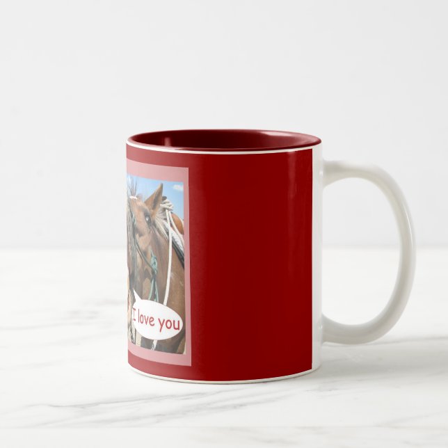 Tasse 2 Couleurs Je t'aime (Droit)