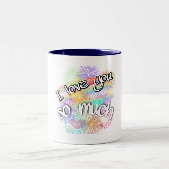 Tasse 2 Couleurs Je t'aime (Centre)