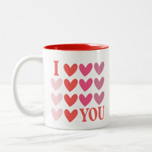 Tasse 2 Couleurs Je t'aime