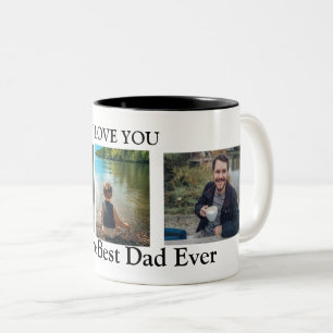 Tasse 2 Couleurs Je t'aime au meilleur papa jamais photo