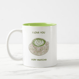 Tasse 2 Couleurs Je t'aime beaucoup Matcha