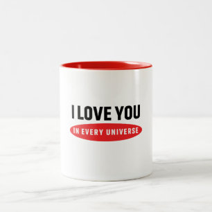 Tasse 2 Couleurs je t'aime dans chaque univers