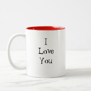 Tasse 2 Couleurs Je T'Aime.......La Plupart !