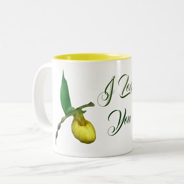 Tasse 2 Couleurs Je T'Aime Lady Chaussure Flower (Devant gauche)