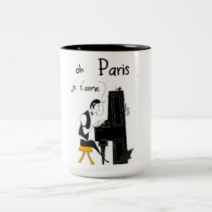 Tasse 2 Couleurs je t'aime Paris