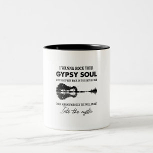 Tasse 2 Couleurs Je Veux Poser Votre Soul Tzigane Hippie Guitare