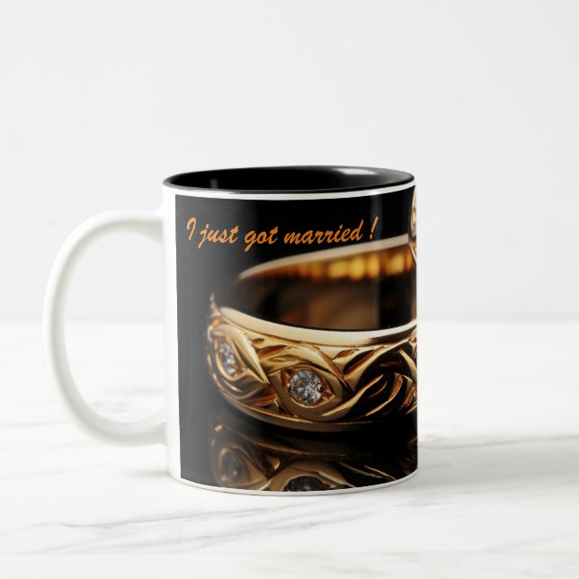 Tasse 2 Couleurs Je viens de me marier ! (Gauche)
