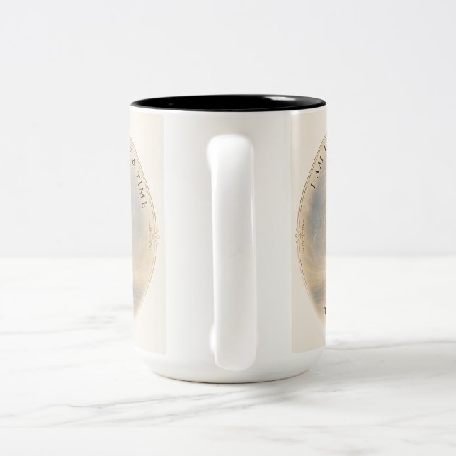 TASSE 2 COULEURS JE VIS DANS UN ESPACE &TEMPS (Poignée)