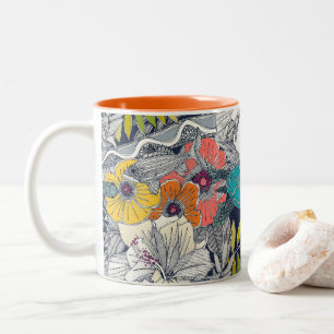 Tasse 2 Couleurs Je vois Hawaii en lapis lazuli foncé