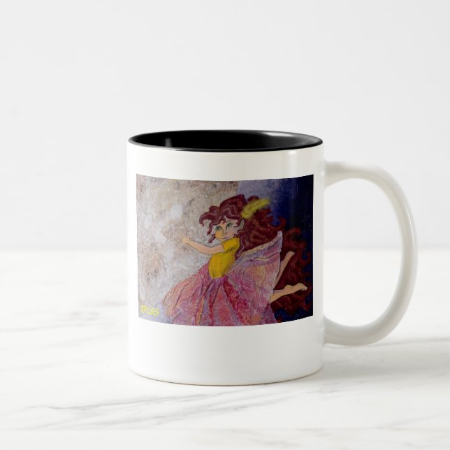 Tasse 2 Couleurs Je vois la lune, la lune see je ! (Droit)