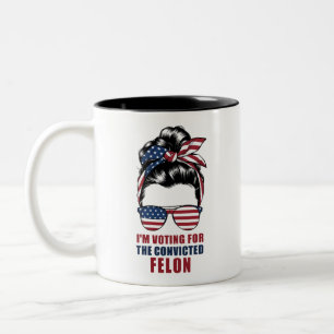 Tasse 2 Couleurs Je Vote Pour Le Condamné Féon Pro Trump 2024