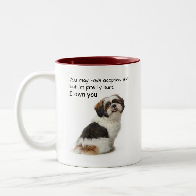 Tasse 2 Couleurs Je vous possède Shih Tzu (Gauche)