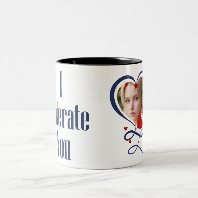 Tasse 2 Couleurs Je vous tolère (Centre)