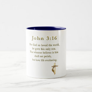 Tasse 2 Couleurs Jean 3:16
